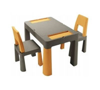 Набор стол+стулья Tega Baby Multifun Mustard/Grey