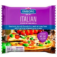 Плавленый сыр Emborg Italian Mozzarella ломтики, 200г