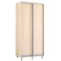 Dulap Mobildor-Lux Aron-P uși glisante din PAL (130x60x230H cm) Sonoma