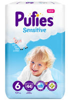 Подгузники Pufies Sensitive 6 (13+ kg) 44 шт