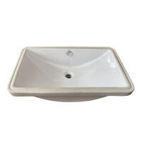 cumpără Lavoar ceramica pentru mobilier dreptunghiular 590 x 390 x 180 mm  CERANO în Chișinău