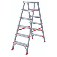 Scară Bau Welt Din aluminiu cu două fețe 6 tr.+ plat. (2,1m)