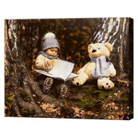 Картина по номерам Art Gallery GX34456 Baietel cu ursulet de plus 40x50cm Eco