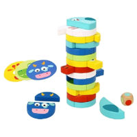 Настольная игра Tooky Toy 71656 Jenga cu animale TH293