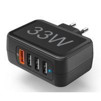Зарядное устройство сетевое Hama 210537 33 Watt, 4-Way (1 x QC3.0, 3x USB-A)