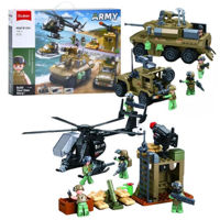 Set de construcție Sluban B1254 Vehicule militare, 744 elem.