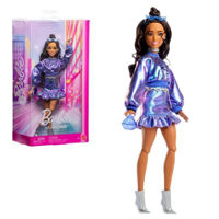 Кукла Barbie JFP42 Fashionistă rochie violetă lucioasă