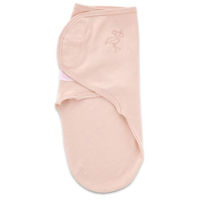 Lenjerie de pat pentru copii BabyJem 430 Sistem de infasare din bumbac Swaddle Roz, 0-3 luni