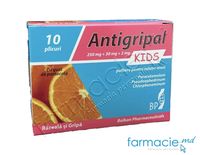 Antigripal Kids cu gust de portocala pulb./sol. orala 250 mg/30 mg/ 2 mg N10 (Balkan)~
