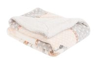 Super soft baby blanket with sherpa 110/140 Pingui Family Beige