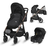 Детская коляска Coccolle Hapi Soley H2003 Carucior 3/1, Jet Black