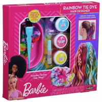 Set de creație miscellaneous 34050INT Набор для девочек Barbie Rainbow Tie-Dye Hair Designer Cra-Z-Art