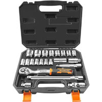 Set de unelte de mână Wokin 22 de chei tubulare de 1/2 Cr-V (155222)