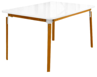 cumpără Masă cu picioare din lemn 1450x900x765 mm, alb în Chișinău