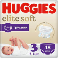 Трусики Huggies Elite Soft 3 (6-11 kg) 48 шт