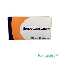 Ciprofloxacin comp. film. 500mg N10 (Rusia)
