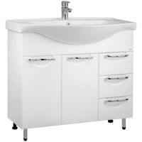 Dulap pentru lavoar Mashtab 11632 Delfin cu 3 sertare 80cm Alb