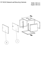 купить UP-12U-SH-55X40-BL/LG-FT ЧЕРНЫЙ ИЛИ СЕРЫЙ Стеклянная дверь в Кишинёве 