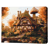 Tablou pe numere BrushMe RBS53793FC 30x40сm (fără cutie) Căsuță de toamnă