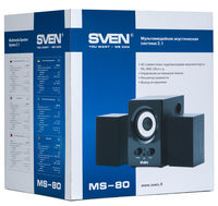 Speakers SVEN "MS- 80" Black, 7w / 5w + 2x1w / 2.1