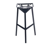 купить Барный стул из черного пластика в Кишинёве