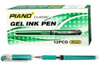 Ручка гелевая PT-117 0.5mm, зеленая (1/12)