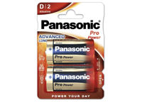 D size  Panasonic  "PRO Power" 1.5V, Alkaline, Blister*2, LR20XEG/2BP