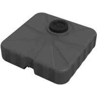 Аксессуар для бассейна Uniplast 37225K Rezervor - dus 50 L Compact (negru) cu para pentru dus 60x60x15 cm, gura 12.5 cm