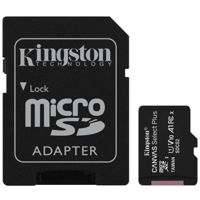 Флеш карта памяти SD Kingston SDCS2/128GB, microSD Class10 UHS-I + SD adapter, Canvas Select Plus