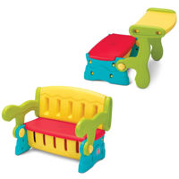 Игровой комплекс для детей Grow'N Up 3032-02 Centru 3 1 Birou & Bancă & Coş pentru jucării