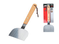 Spatula pentru hamburger BBQ 28X11cm, maner lemn 16cm