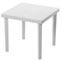 Садовая мебель Hydro S Квадратный стол Infinity, 80x80x74,5, белый