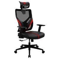 Gaming Chair ThunderX3 Yama1  Black/Red, User max load up to 150kg / height 165-180cm