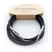 Кабель для музыкального инструмента CORDIAL EI 6 PP BK (jack mono/jack mono) 6m 14758