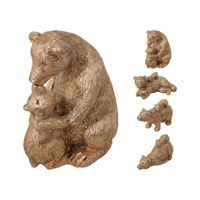 Декор Promstore 52558 Statueta Urs cu pui de urs, 15cm, rasina