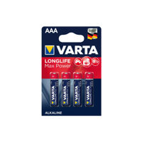 купить {'ro': 'Baterie  Varta Longlife Max Power AAA LR03 (4buc)', 'ru': 'Батарейка Varta Longlife Max Power AAA LR03 (4шт)'} в Кишинёве