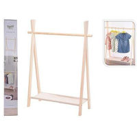 Cuier pentru haine Promstore 49680 cu suport pe picioare transversal 80x30x100cm Kids, lemn
