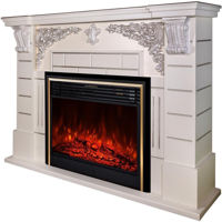 Șemineu electric ArtFlame Imperial & Richi, 1110x1450x380 mm, Argintiu