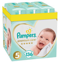 Подгузники Pampers Premium Care BOX 5 (11-16 kg) 136 шт