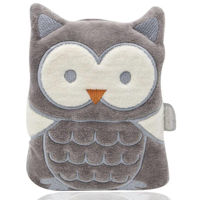 Комплект подушек и одеял BabyJem 366 Pernuta anticolici cu samburi de cirese Bufnita Gri