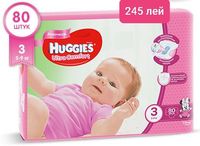 Подгузники Huggies Ultra Comfort 3 Girl (5-9 кг) 80 шт
