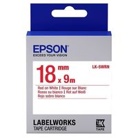 Tape Cartridge EPSON LK5WRN; 18mm/9m Standard, Red/White, C53S655007