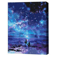 Картина по номерам BrushMe BS66007 40x50cm (în cutie) Malul mării în culorile nopții