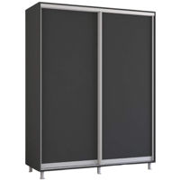 Dulap Mobildor-Lux Aron cu uși glisante (160x60x230H cm) Anthracite