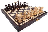 Настольная игра miscellaneous 5233 Sah din lemn 30 cm CH134AK Pearl, king 6,5 cm fag, mesteacan