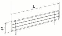 cumpără Bariera din metal zincat pentru rafturi 30x300 mm în Chișinău