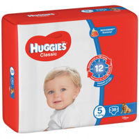 Scutece Huggies Classic Jumbo 5 (11-25 kg), 38 buc