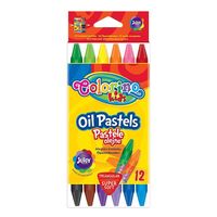 Пастель масляная Colorino трехгранная 12 цветов