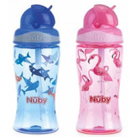 Поильник Nuby NV0414022 Поильник Flip-It Tritan с трубочкой 360 мл. (3 +)