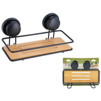 Полка для ванной Tendance 49850 Raft pe ventuze 25x10x12.5cm, metal, bambus